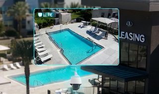 Pool camera view