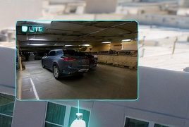 Parking garage camera view